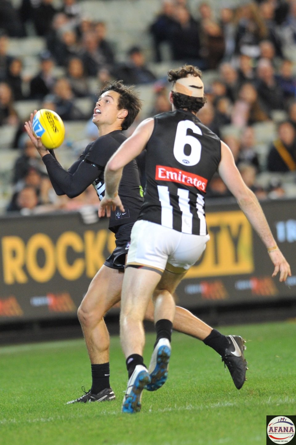 Jack Silvagni, debut mark in the last few minutes of the game