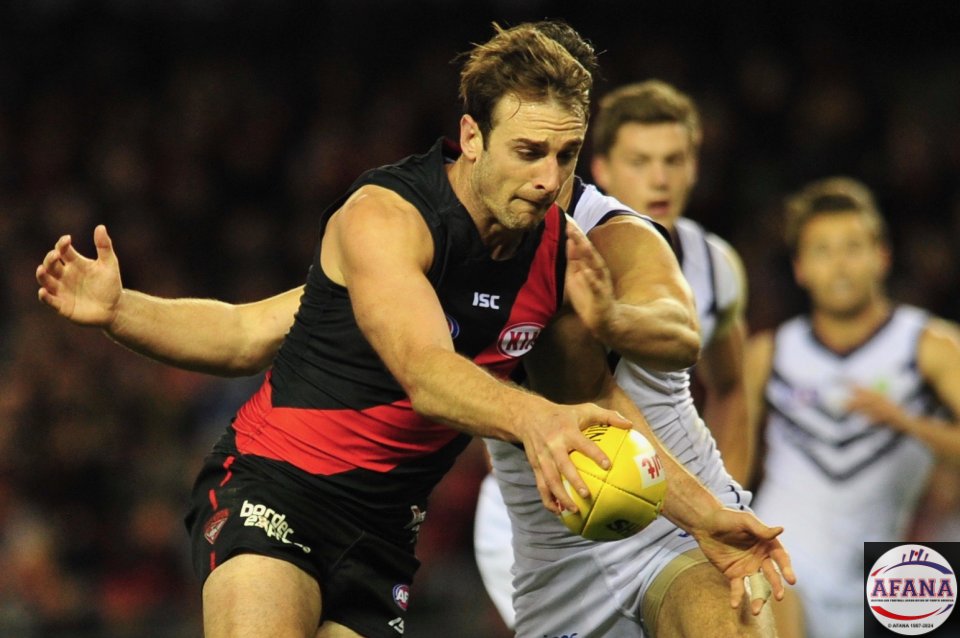 Jobe Watson showing some of his old form through the midfield